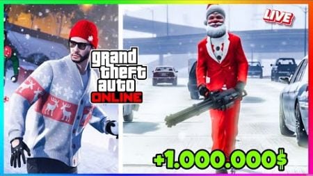 Weihnachten in GTA 5 ONLINE! Schnee Tuning Treffen und Geld verdienen in GTA 5 ONLINE live!