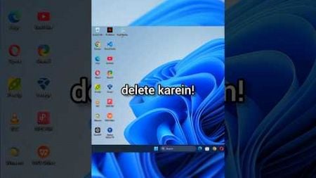 Computer Se Apps Ko Delete Karein Bas 5 Sec Mein! | Hidden Windows Trick 🔥#shorts