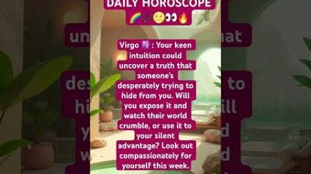 DAILY HOROSCOPE #virgo #virgohoroscope #horoscope #dailyastrology #dailyhoroscope #zodiacsigns