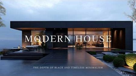 Modern House Design Vision: The Depth of Black and Timeless Minimalism