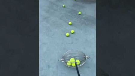 Tennis Ball Collector: The Must-Have Accessory for Every Player #smalleyes #singlestrike #ultralite