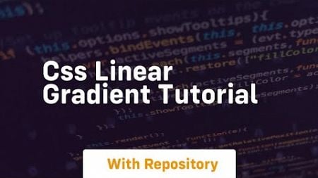 css linear gradient tutorial