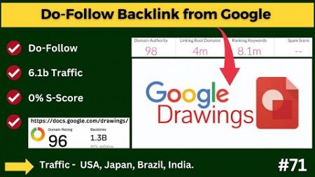 I Created Very High Quality Do Follow Backlink from Google Drawing Workspace | Social Bookmarking