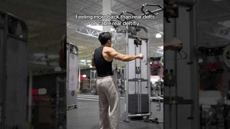 Feeling more back then rear delts on reverse cable fly? DO THIS