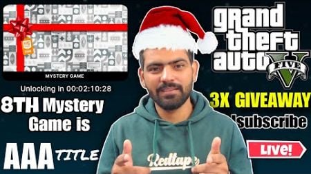 GTA V 3X Giveaway LIVE😍 + 8th Mystery Game Early Reveal🔥