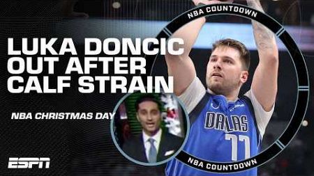 🚨 LUKA DONCIC SUFFERS LEFT CALF STRAIN 🚨 Shams Charania reports 🗣️ | NBA Countdown