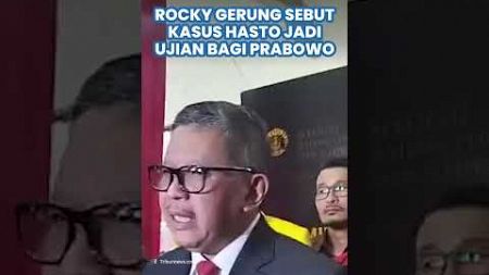 Rocky Gerung Komentari Kasus Sekjen PDIP Hasto Kristiyanto, sebut Prabowo di Persimpangan Sulit