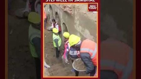 Archaeological Survey of India Team Inspects Age-Old Stepwell Found In Sambhal #shorts #sambhal