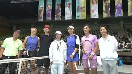 Rublev &amp; Muchova defeat Shang &amp; Wang in straight sets｜Mixed Doubles｜MGM Macau Tennis Masters｜China