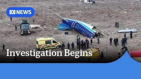 Investigations begin after deadly Azerbaijan Airlines flight crash in Kazakhstan | ABC News