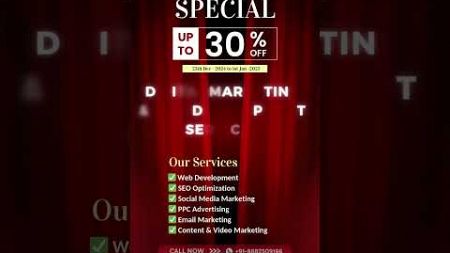 Christmas Special: Up to 30% Off on Digital Marketing &amp; Web Development Services!