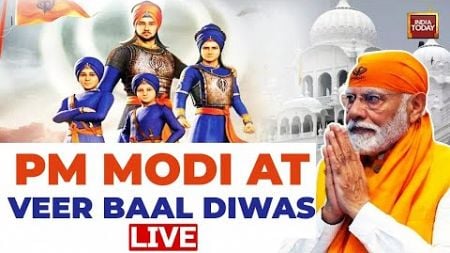 PM Modi Live: PM Modi Participates In Veer Baal Diwas | Bharat Mandapam | India Today Live