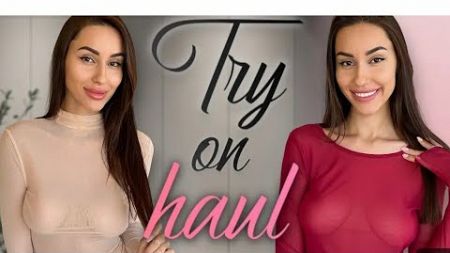 [4K] See-through Try On Haul | Get ReadyWith Me | Fashion Haul 2024[4K] See-through Try On Haul ...