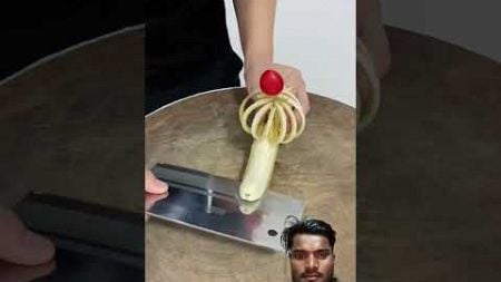 केला को कितना सुंदर काटा है #diy #food #art #banana #craft #song#music #viral_video #shorts#carving