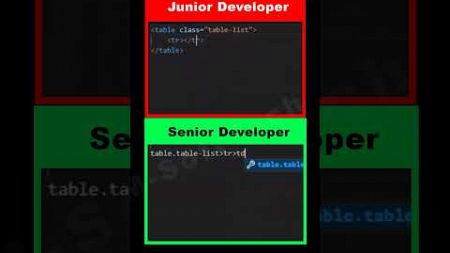 Junior Vs Senior Developer #programming #html #javascript #webdevelopment #html5 #webdesign #css3