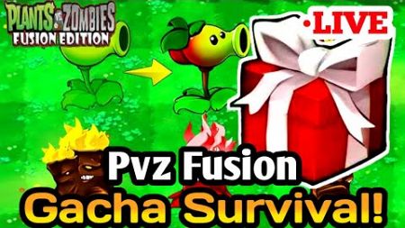 PVZ FUSION MODE GACHA SURVIVAL ! Plants vs. Zombies GAMEPLAY #54