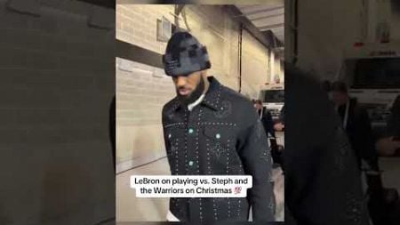 LeBron after his Christmas battle with Steph 🔥