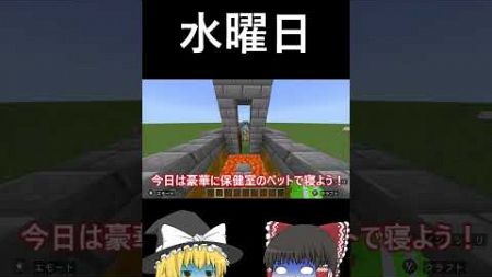 マイクラ一週間の進み方 ＃マイクラ＃shorts #マインクラフト #switch勢 #面白い