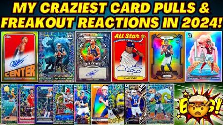 *MY BEST SPORTS CARD PULLS &amp; FREAKOUT REACTIONS IN 2024!🔥 (HOLY GRAIL PULLS🤯)