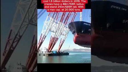 World’s Biggest Floating Crane! #engineering #didyouknow #boat #technology #sea