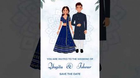 Wedding invitation Card | WhatsApp wedding invitation | Digital wedding invitation card #wedding