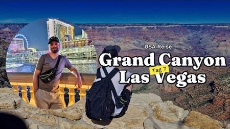 USA Reise Tag 7: Grand Canyon, Route 66 &amp; epische Nacht in Las Vegas! 🌄🚗✨