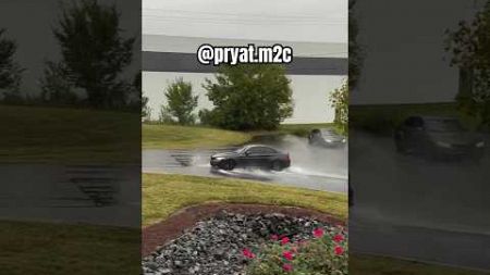 Bmw M4 Drift 360° on Wet Road #shortvideo #trending