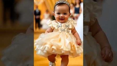 Babies walking on a fashion show #baby #fashion #show #cute