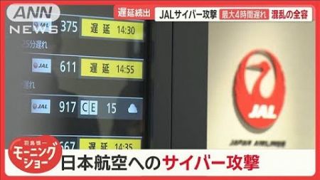 JALにサイバー攻撃で大混乱　帰省・旅行を直撃　最大4時間の遅れも【羽鳥慎一モーニングショー】(2024年12月27日)