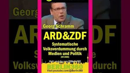 #Satire #GeorgSchramm #Bildung #Bildungssystem #Medien #Verdummung #Mainstream #ZDF #ard #GEZ #moma