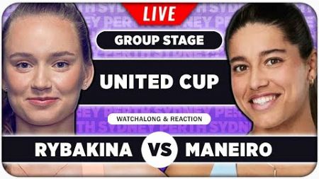 RYBAKINA vs BOUZAS MANEIRO • United Cup 2025 • LIVE Tennis Play by Play Stream