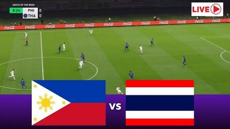 🔴LIVE :ฟิลิปปินส์ vs ไทย l ฟุตบอลอาเซียนคัพ 2024 รอบรองชนะเลิศ I EFOOTBALL PES21 GAMEPLAY