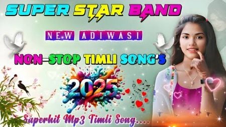 🌿New Aadiwasi Superhit🫶 Non-Stop Timli song&#39;s 2025 || 🎊Super Star Band Timli Non-Stop Mp3 🥰