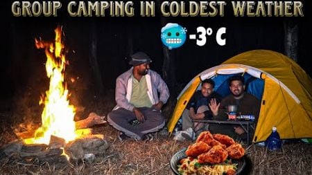 Group Jungle Camping In Coldest Weather | Camping In India #vlog