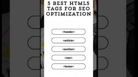 Best HTML5 Tags for SEO Optimization | Boost Website Rankings Fast #weboptimization #html5 #seo