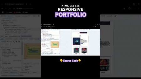 Responsive Portfolio Website #html #css #javascript #webdesign #webdevelopment #frontend #portfolio