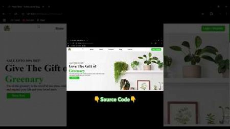 Responsive Plant Store Website #html #css #javascript #webdesign #webdevelopment #frontend #shorts