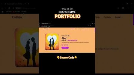 Responsive Portfolio Website #html #css #javascript #webdesign #webdevelopment #frontend #portfolio