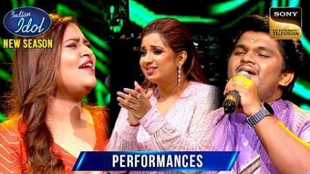 &#39;Pardesi Pardesi&#39; पर Chaitanya-Sneha की गायकी Judges को लगी कमाल | Indian Idol S15 | Performance