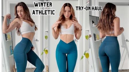 Winter activewear try-on HAUL ♡ leggings, tennis skirts, sweatpants