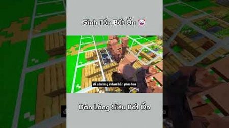 Sinh Tồn Bất Ổn 🤡 ( Tập 49 ) : Dân Làng Siêu Bất Ổn #shorts #minecraft