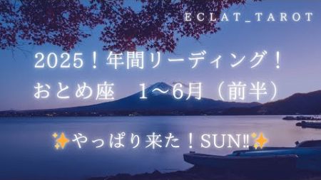 星座占い✨2025✨年間運勢（1〜6月）【おとめ座さん】タロット前向きリーディング‼︎遠慮せず「ありがとう😊」と受け取る🫴受け取って良いんです！