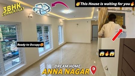 🔥Last One 3BHK😱Ready to Occupy‼️Flats for sale in Chennai Anna Nagar🏡No broker Sonthangale❤️