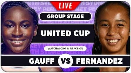 GAUFF vs FERNANDEZ 🟉 United Cup 2025 🟉 LIVE Tennis Play by Play Stream