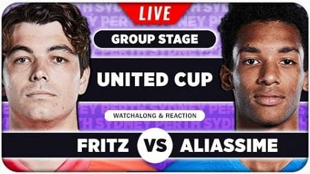 FRITZ vs AUGER-ALIASSIME 🟉 United Cup 2025 🟉 LIVE Tennis Play by Play Stream