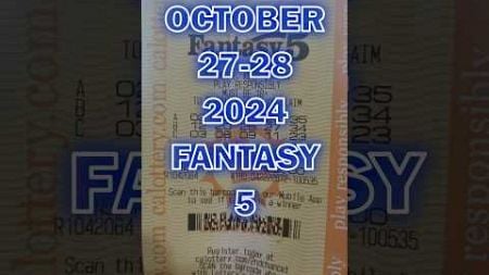 California Lottery Drawings October 27-28, 2024 #comedyshorts #calottery #entertainment