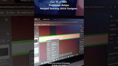 Bikin desain web dark theme #uidesign #UIUXJourney #shorts #UXDesign #short