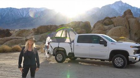 MAIDEN VOYAGE in THE NEW TRUCK &amp; Truck Tent? Plus a VISITOR at CAMP | Winter Camping