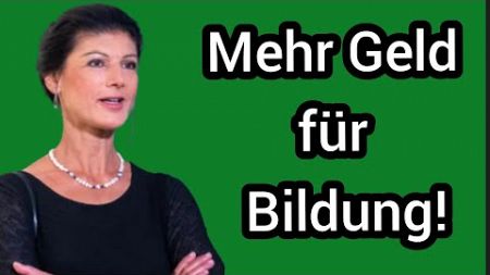 Das muss sich jetzt bei der Bildung ändern! | Sahra Wagenknecht bei Tim Gabel