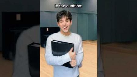 singing before an audition vs. in the audition 🗣️ #theatre #singer #singing #musical #actor